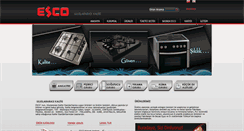 Desktop Screenshot of esco.com.tr